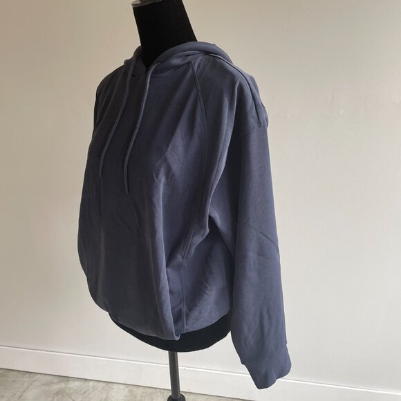 Athleta Seasoft Bubble Hem Hoodie Size Large - Picture 4 of 9